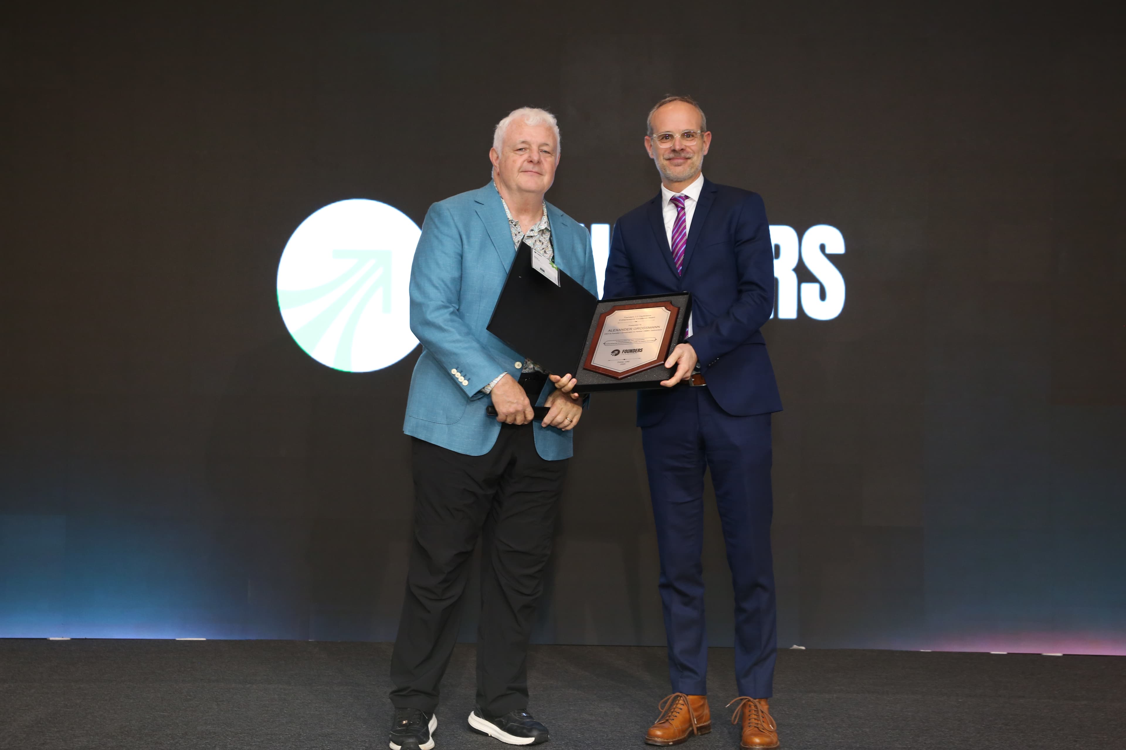 Founders 2.0 Conference recognition moment