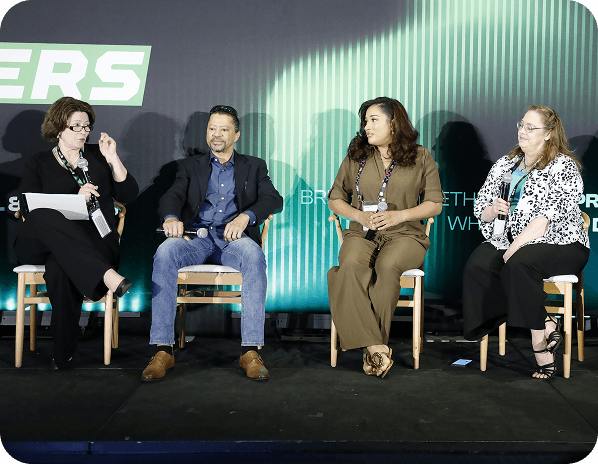 Panel of speakers at the Founders 2.0 Conference